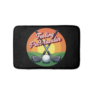 Humorous Golf Art for Bathroom Decor Bath Mat