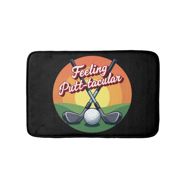 Humorous Golf Art for Bathroom Decor Bath Mat (Front)