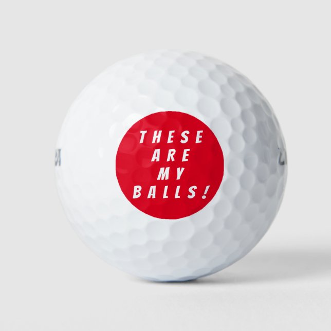 Humorous Golf Balls, Golf Balls to Laugh at (Front)