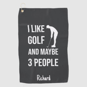 Humorous Golf Gifts Funny Golfer Humor Joke Towel