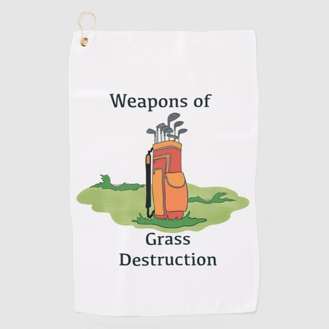 Humorous Golf Towel (Front)