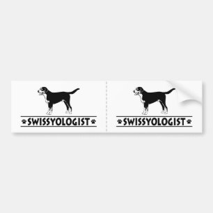 Humorous Greater Swiss Mountain Dog Bumper Sticker