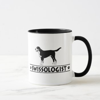 Humorous Greater Swiss Mountain Dog Mug by OlogistShop at Zazzle