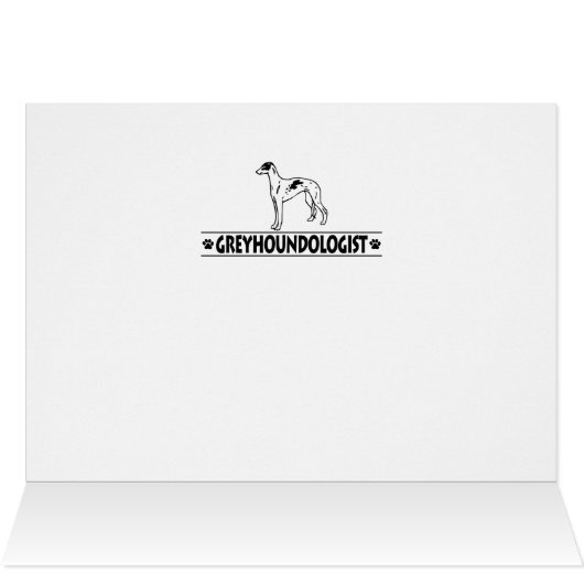 Humorous GREYHOUND DOGS (Inside Horizontal (Top))