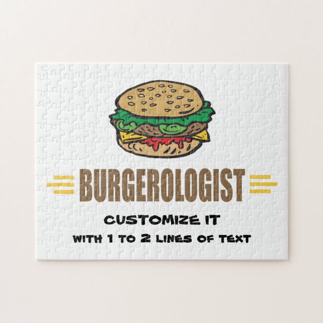 Humorous Hamburger Jigsaw Puzzle (Horizontal)