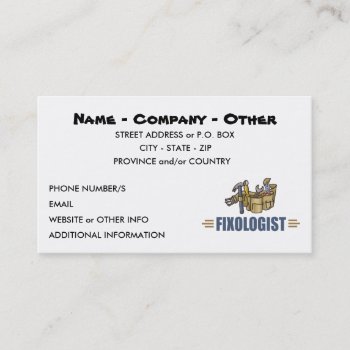 Humorous Handyman Business Card by OlogistShop at Zazzle