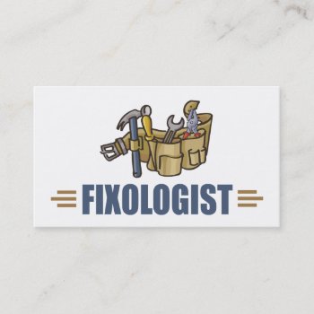 Humorous Handyman Business Card by OlogistShop at Zazzle
