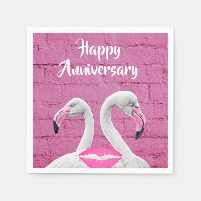 Humorous Happy Anniversary Paper Napkins  (Front)