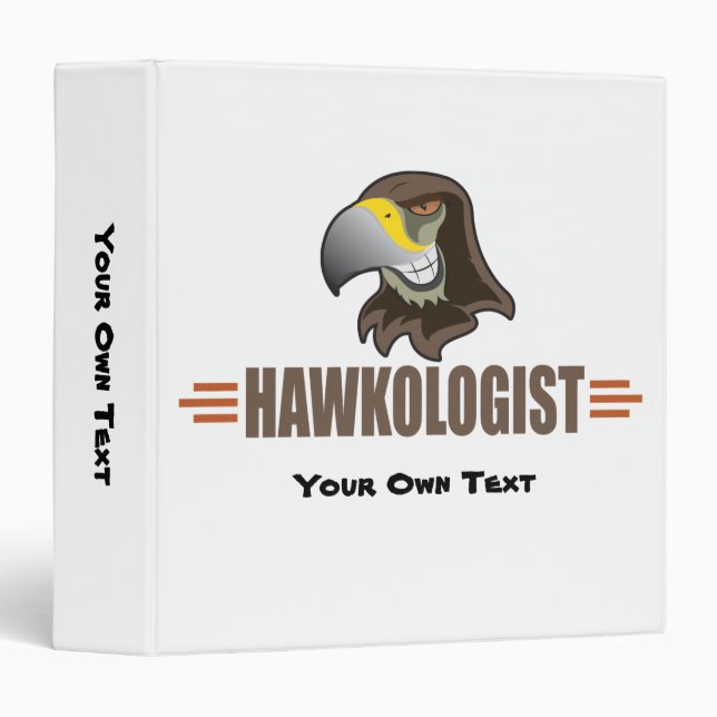 Humorous Hawk Hawks Binder (Front/Spine)