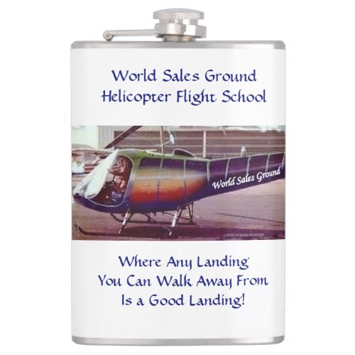HUMOROUS HELICOPTER FLIGHT 2 FLASK