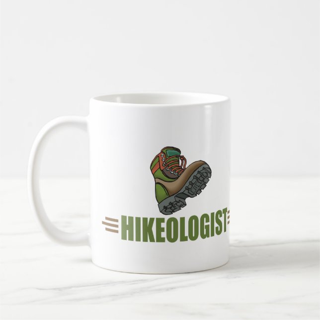 Humorous Hiking Coffee Mug (Left)