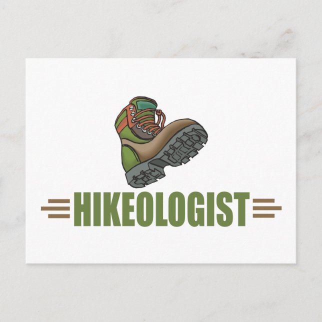 Humorous Hiking Postcard (Front)