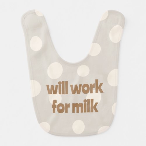 Humorous Hilarious Gender Neutral Newborn Feeding Baby Bib