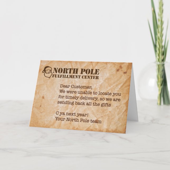 Humorous Holiday Card (Front)