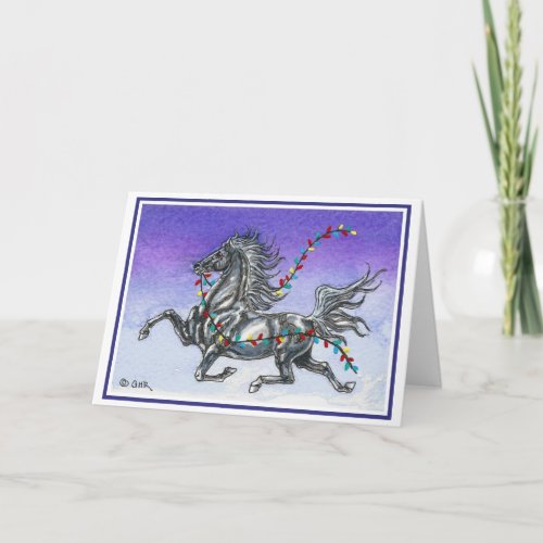 Humorous Horse Christmas Card