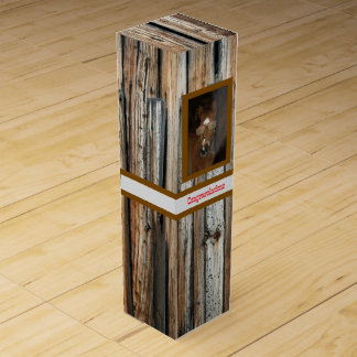 Humorous Horse Foal Smoking Gift Wine Box