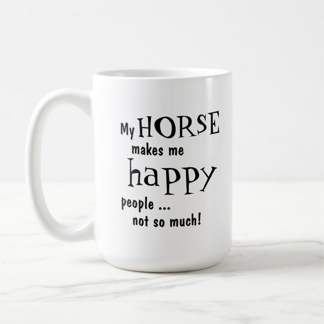 Humorous Horse Mug (Left)