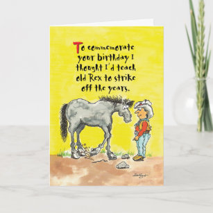 Funny Horse Birthday Cards | Zazzle