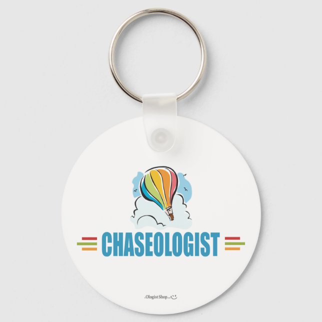 Humorous Hot Air Ballooning Keychain (Front)