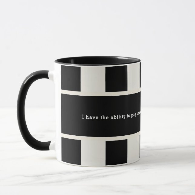 Humorous Husband Father Striped Referee Quote Mug (Left)