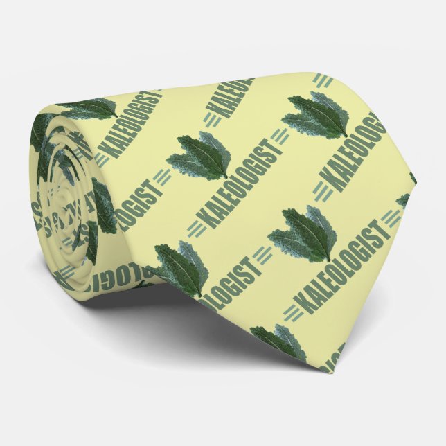 Humorous I Love Kale Tie (Rolled)