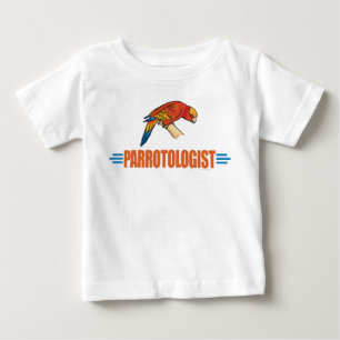 Humorous I Love Parrots Baby T-Shirt