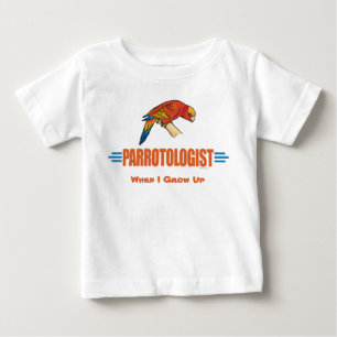Humorous I Love Parrots Baby T-Shirt