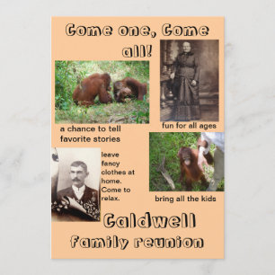 Humorous Invitations Family Reunion