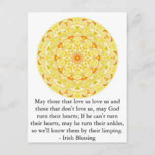 Humorous Irish Blessing from IRELAND Postcard