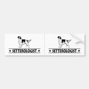 Humorous Irish Red and White Setter Bumper Sticker