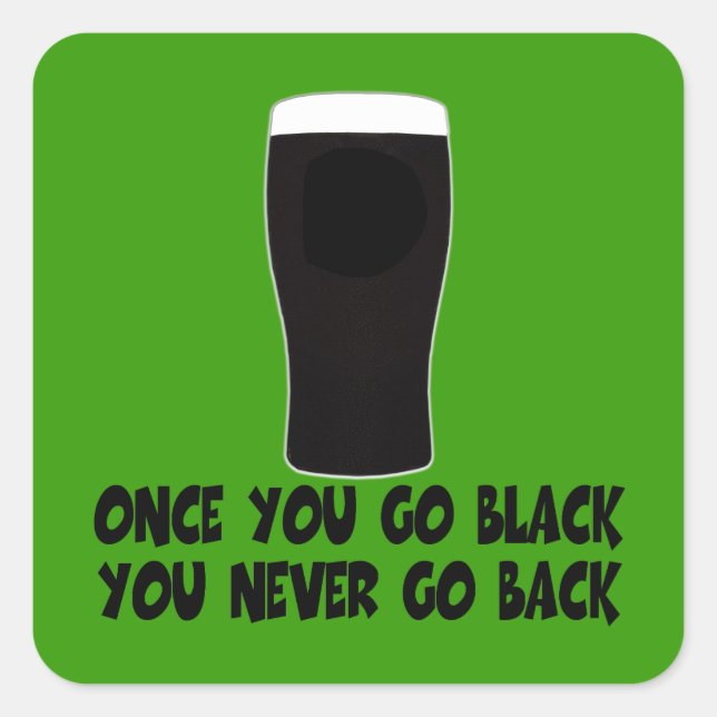 Humorous Irish Square Sticker (Front)