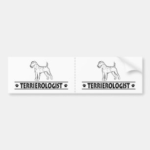 Humorous Irish Terrier Bumper Sticker