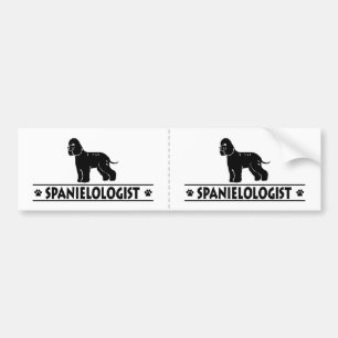 Humorous Irish Water Spaniel Bumper Sticker