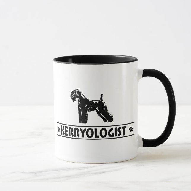 Humorous Kerry Blue Terrier Mug (Right)