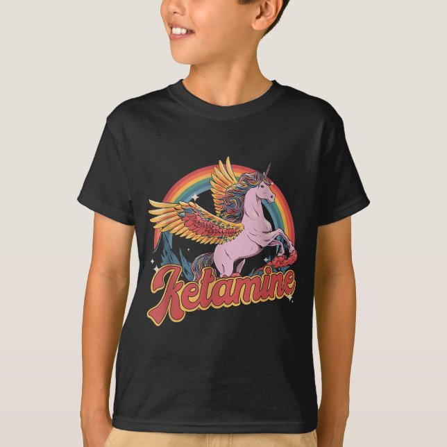 Humorous Ketamine Horse Emergency Funny Mental Hea T-Shirt (Front)
