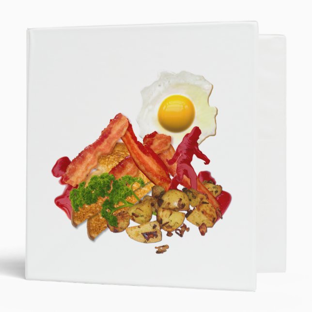 Humorous Ketchup Gone Squatchin for Bacon Binder (Front/Inside)