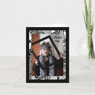Humorous Key to Happiness Greeting Card