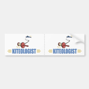 Humorous Kite Flying Bumper Sticker
