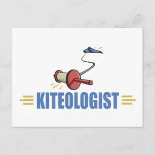 Humorous Kite Flying Postcard