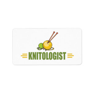 Humorous Knitting Label