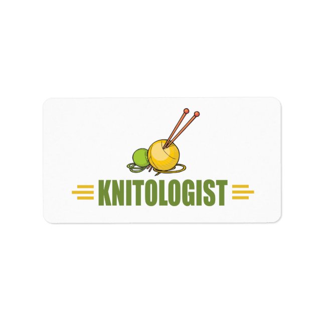 Humorous Knitting Label (Front)