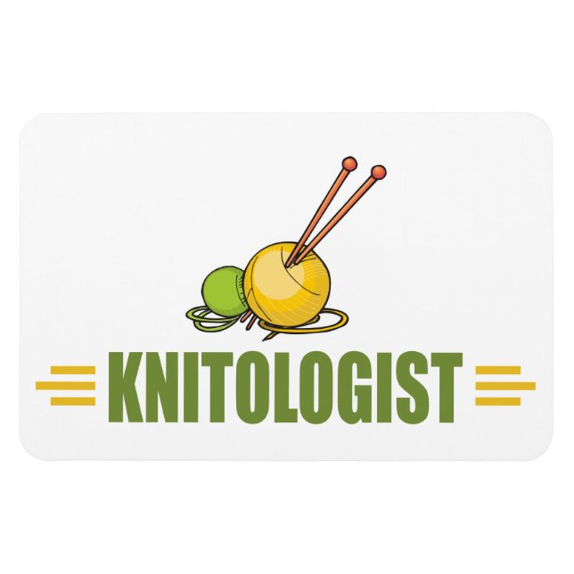 Humorous Knitting Magnet (Horizontal)
