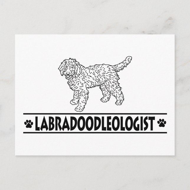 Humorous Labradoodle Postcard (Front)