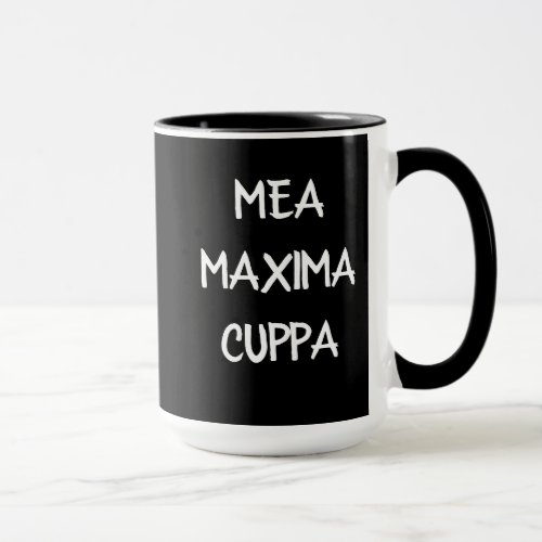 Humorous Latin Catholic Mea Cuppa Mug