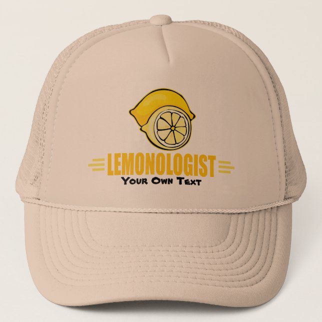 Humorous Lemon Lover Trucker Hat (Front)