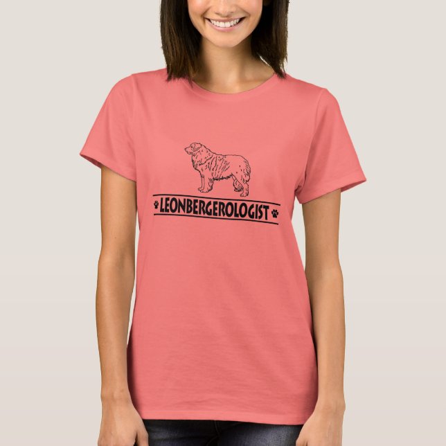 Humorous Leonberger T-Shirt (Front)