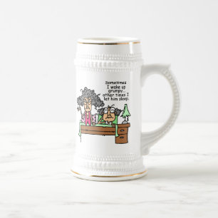 Humorous Let Grumpy Sleep Beer Stein