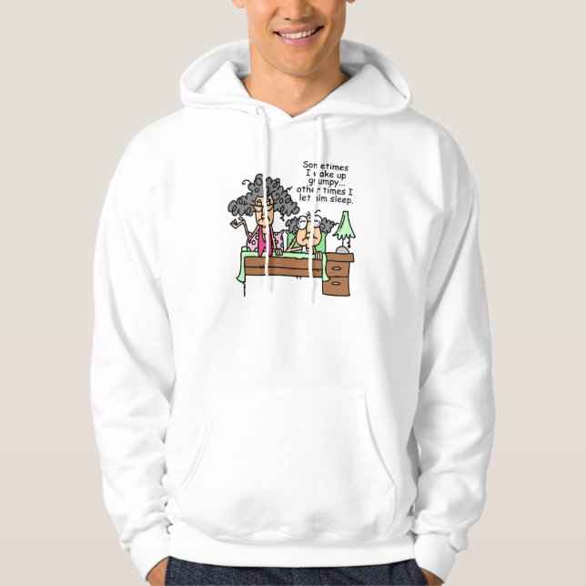 Humorous Let Grumpy Sleep Hoodie (Front)