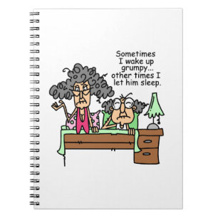 Humorous Let Grumpy Sleep Notebook