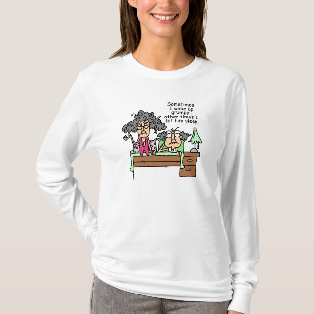 Humorous Let Grumpy Sleep T-Shirt (Front)